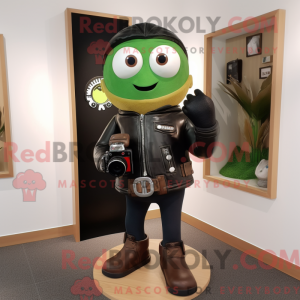 Maskotfigur af et skovgrønt...