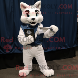 Mascot character of a White...