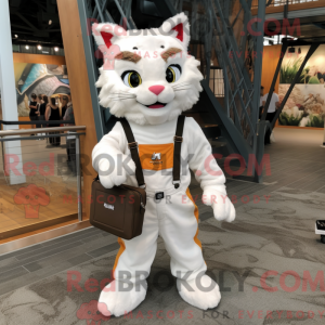 Mascot character of a White...