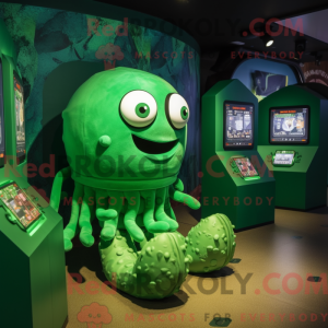 Mascot character of a Green...