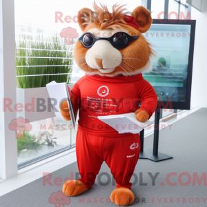 Mascot character of a Red...