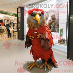 Maskotkarakter af en Red...