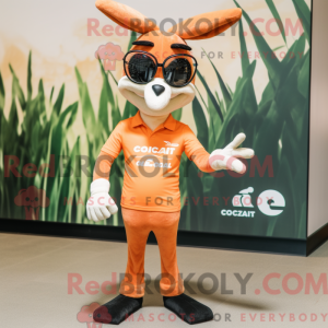 Mascot character of a Peach...