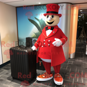 Mascottefiguur van een Rode...
