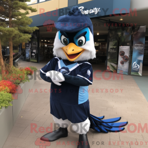 Mascot character of a Navy...