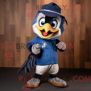 Mascot character of a Navy...