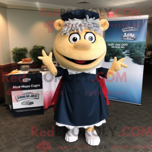 Mascottefiguur van een Navy...