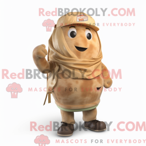Mascot karakter van een Tan...