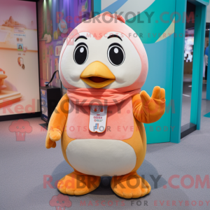 Mascot character of a Peach...