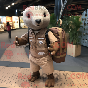 Mascot karakter van een...