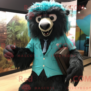 Personaje mascota de un oso...