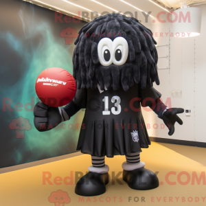 Mascot character of a Black...