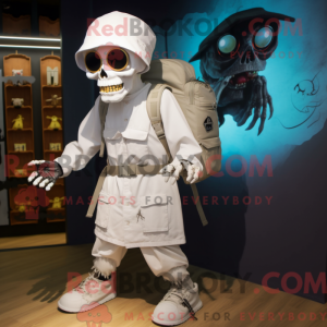 Mascot character of a White...