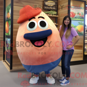 Mascot character of a Peach...