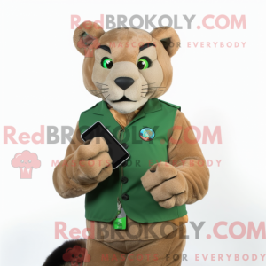 Mascot character of a Green...