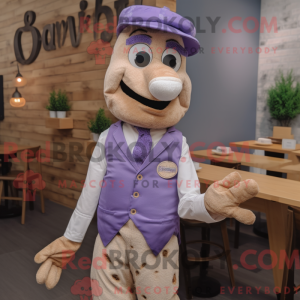 Personaje mascota de bagels...