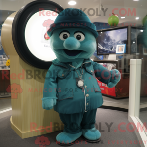 Mascot character of a Teal...