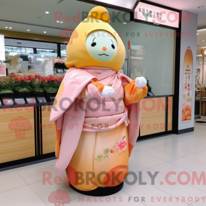 Mascot character of a Peach...