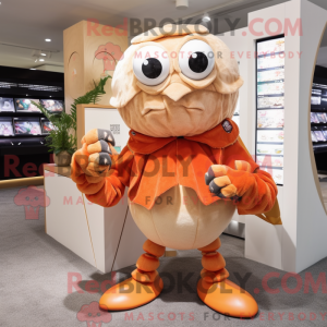 Mascot character of a Peach...