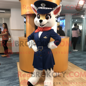 Mascot character of a Navy...
