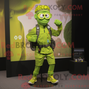 Mascot character of a Lime...