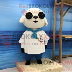 Mascot character of a White...