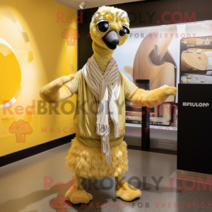 Personaje mascota de un emú...