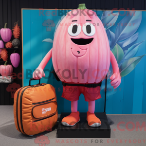 Mascot character of a Pink...