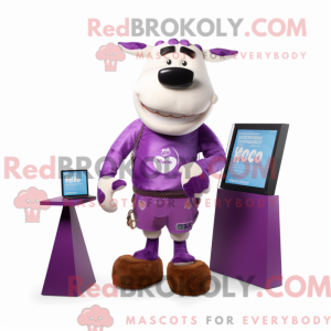 Postava maskota Purple...