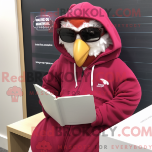 Maskottchen eines Magenta...
