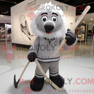 Mascot character of a Gray...