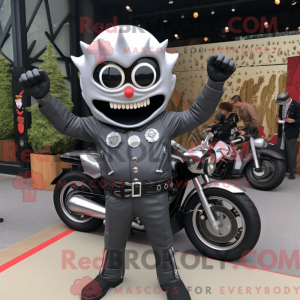 Mascot character of a Gray...
