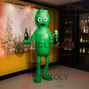 Mascot character of a Green...