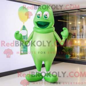 Mascot character of a Green...