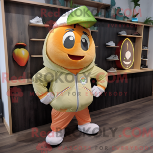 Mascot character of a Peach...