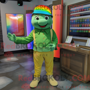 Mascot character of a Green...