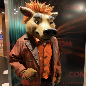 Mascot character of a Rust...