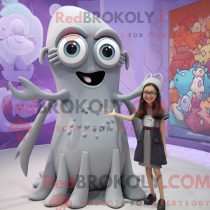 Mascot character of a Gray...