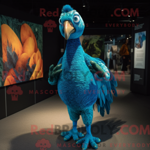 Mascot character of a Cyan...