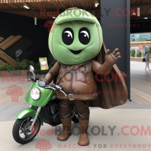 Mascot character of a Brown...