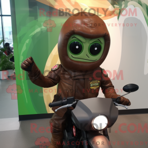 Mascot character of a Brown...