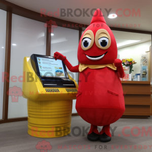 Mascot character of a Red...