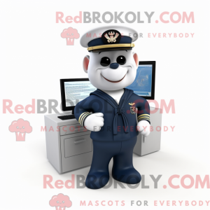 Mascot character of a Navy...