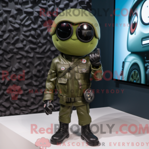 Mascot character of a Olive...