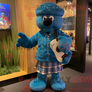 Mascot character of a Blue...