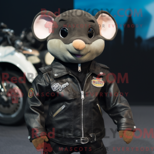 Maskot-karakter av en svart...