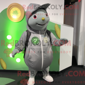 Mascot character of a Gray...