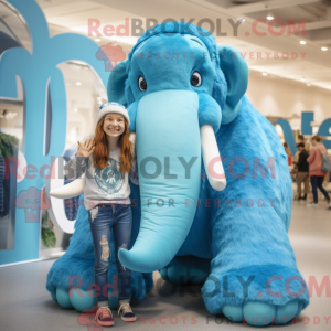 Mascot character of a Cyan...