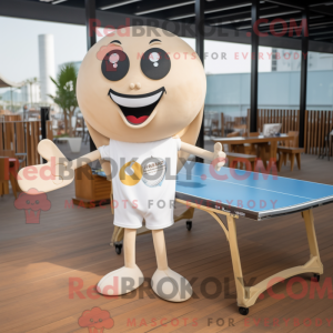 Mascot character of a Beige...