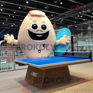 Mascot character of a Beige...